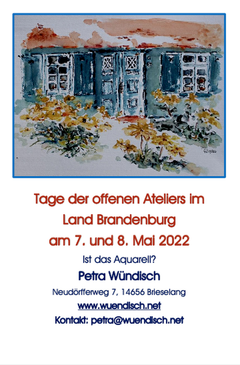 Offenes Atelier von Petra Wündisch, Falkensee